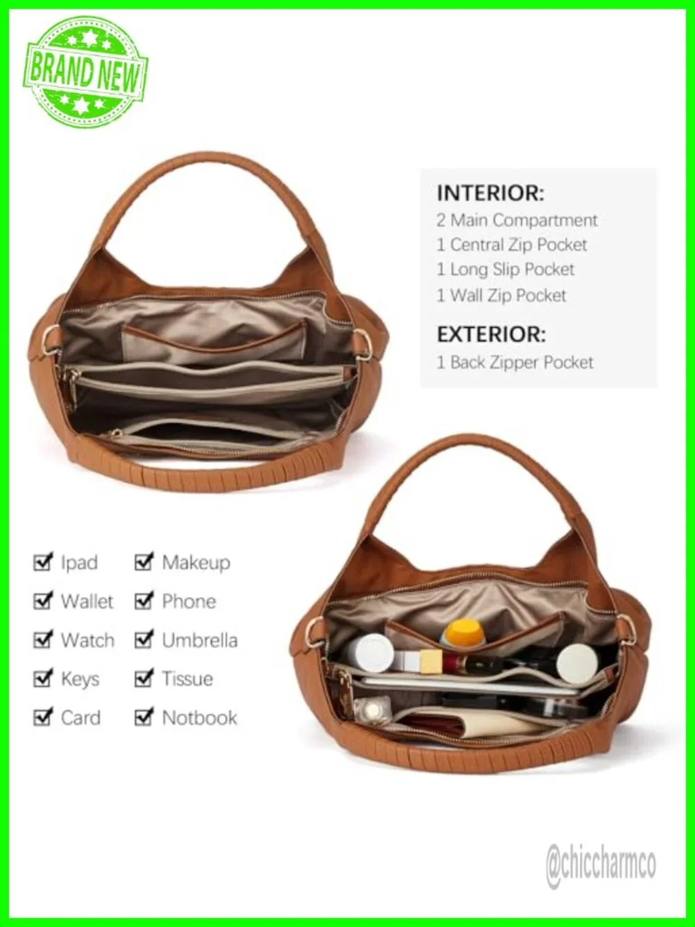 Genuine Leather Satchel Purse Adjustable Strap Top Handle Handbag